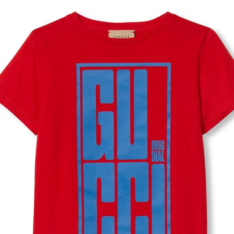 Gucci Детские футболки с круглым вырезом Средние Детские 561651-XJGN8-6178