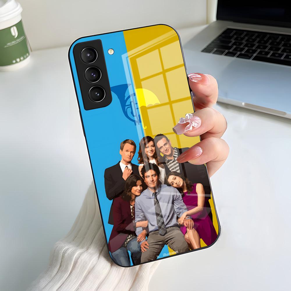 Чехол для телефона Как я встретил вашу маму Himym Для Samsung S26 S25 S24 FE S23 S22 S21 Plus S20 Ultra Note20Ultra Черная стеклянная крышка