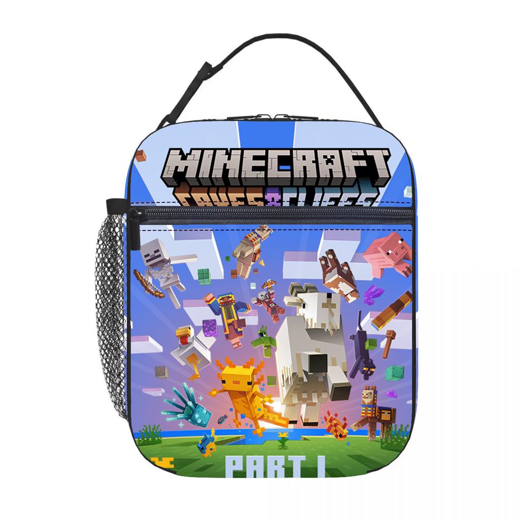 My World Elementary School School Meal Bag Children'S Handheld Satchel Insulation Box Wild Camping Storage Bag