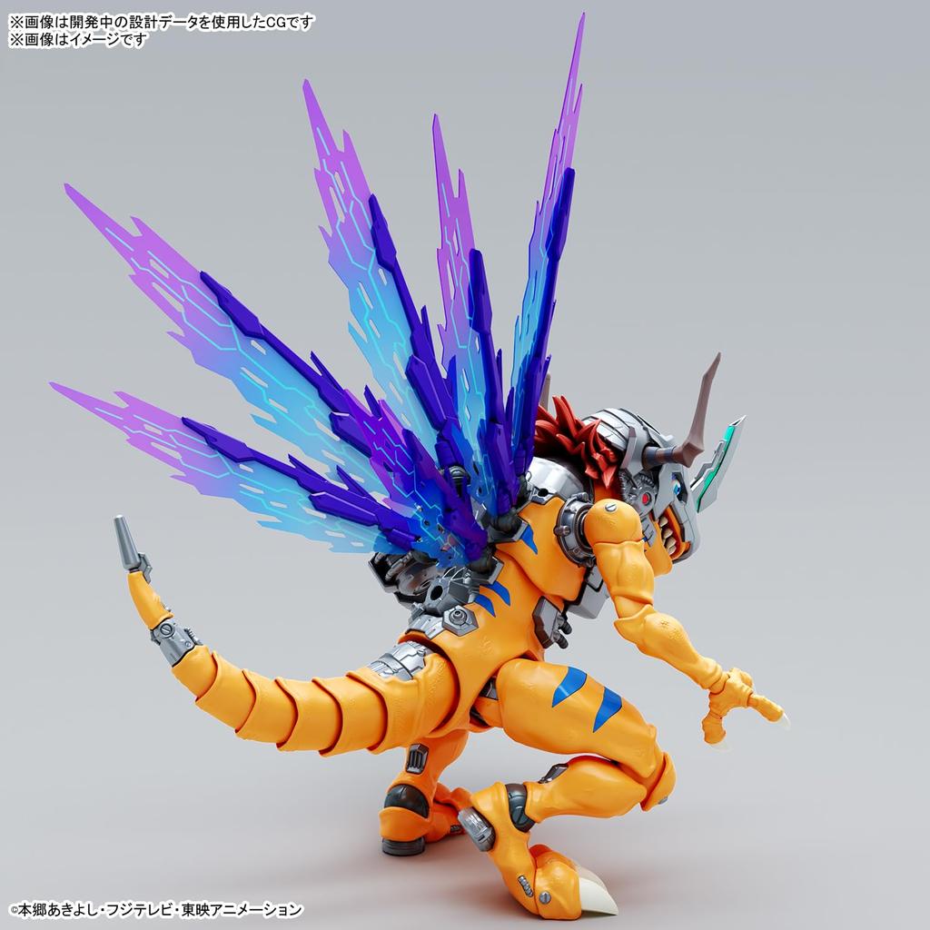 BANDAI SPIRITS Standard Amplified Digital Monster Metal Greymon Plastic Model Figure-rise (vaccine Type) Color-coded