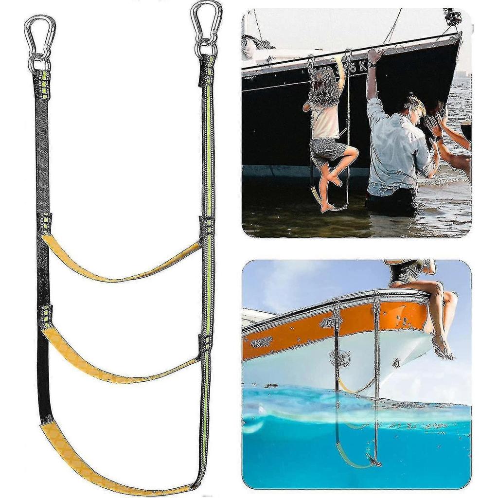 Boat Rope Ladder, Portable Boat Rope Ladder Extension Fishing Rope Ladder For Inflatable Boat, Kayak