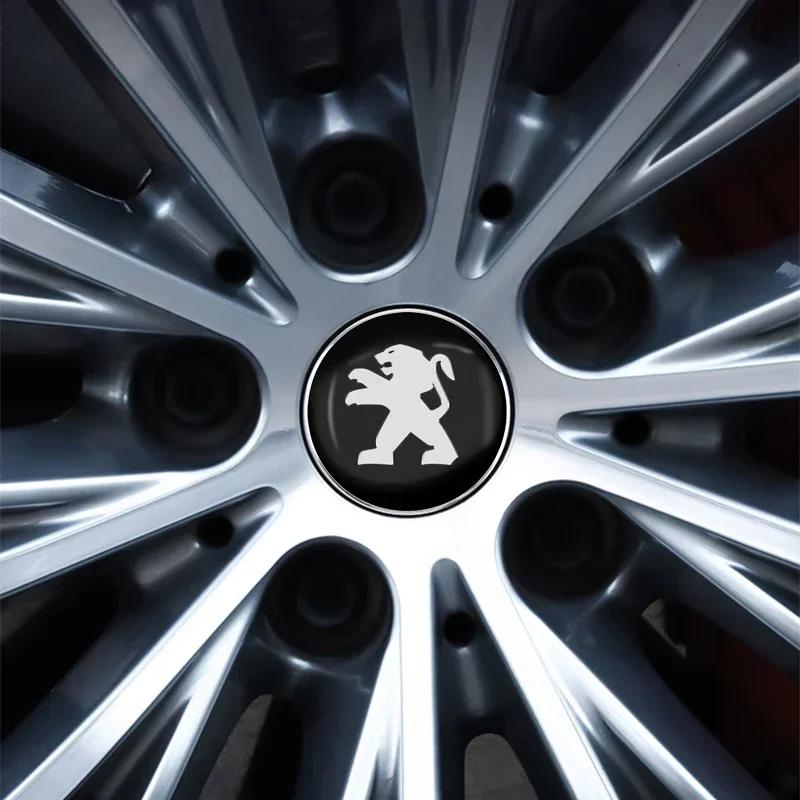 Колпачок ступицы колеса автомобиля Колпачки на диски автомобиля Пылезащитная крышка Колпачки ступицы Для Peugeot 206 207 307 3008 2008 308 407 408 508 301 208 Аксессуары