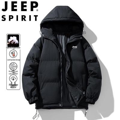 Унисекс свободная стеганая куртка с капюшоном JEEP SPIRIT