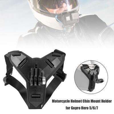 Крепление на подбородочный ремень для мотоциклетного шлема GoPro Hero 12 10 9 8 7 6 5 Osmo YI Action Camera Full Face Holder Мотоциклетная подставка для камеры