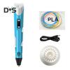 Ручка для печати, нить для 3D-рисования, ручка со светодиодным дисплеем, детские принадлежности для 3D-печати своими руками для рисовальщиков, образовательная игрушка