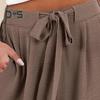 Женские брюки с эластичной талией, повседневные свободные брюки с карманами, однотонные широкие длинные брюки для работы и отдыха