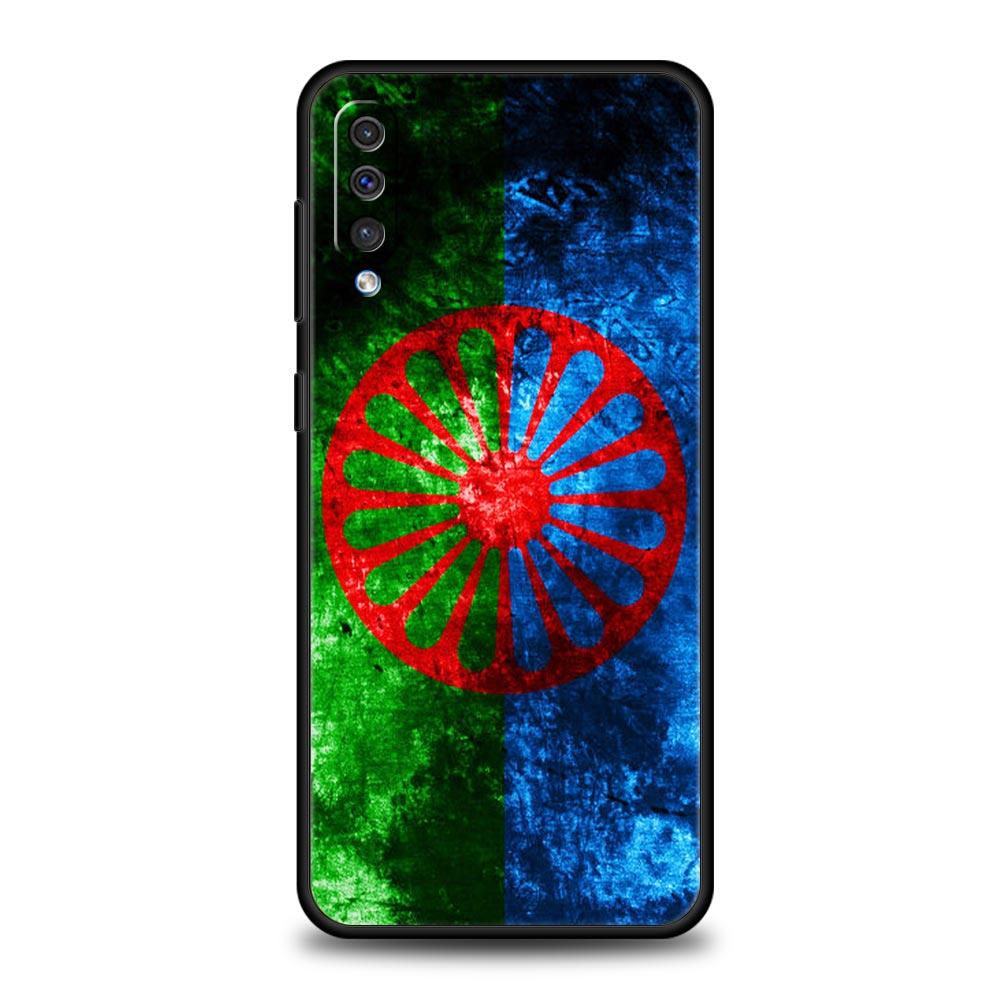 Gypsy Romani Roma Flag Case For Samsung Galaxy A52 A12 A50 A72 A20e A30 A02s A22 A32 5G A20s A70 A10s A40 A10 A04s Phone Cover