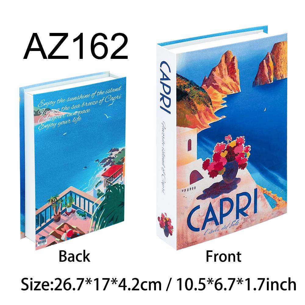 New York Paris London Series Luxury Fake Book Decoration Remote Control Storage Box Fashion Coffee Table Decoration Accessories