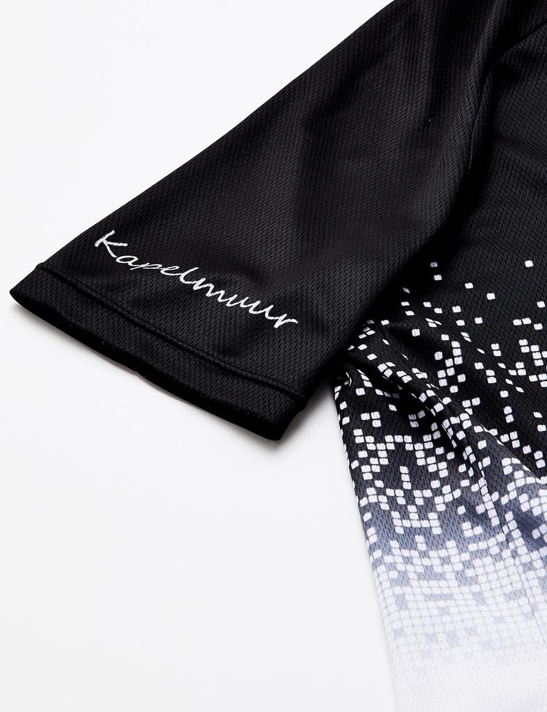 Kapelmuur Cycling Short Sleeve Pixel Japan Size XS to Japanese Size Jersey, Shower, Black, kphs132, Men's/Women's, (equivalent XS)
