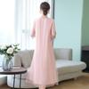 Женское улучшенное платье Cheongsam, элегантное длинное платье с вышивкой в ​​стиле ретро, ​​праздничное платье с цветочным принтом, китайская женская одежда высокого качества