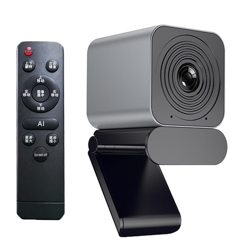 UHD 4K AI Live Streaming Camera with Dual Mics & Remote Control for Vertical Screens