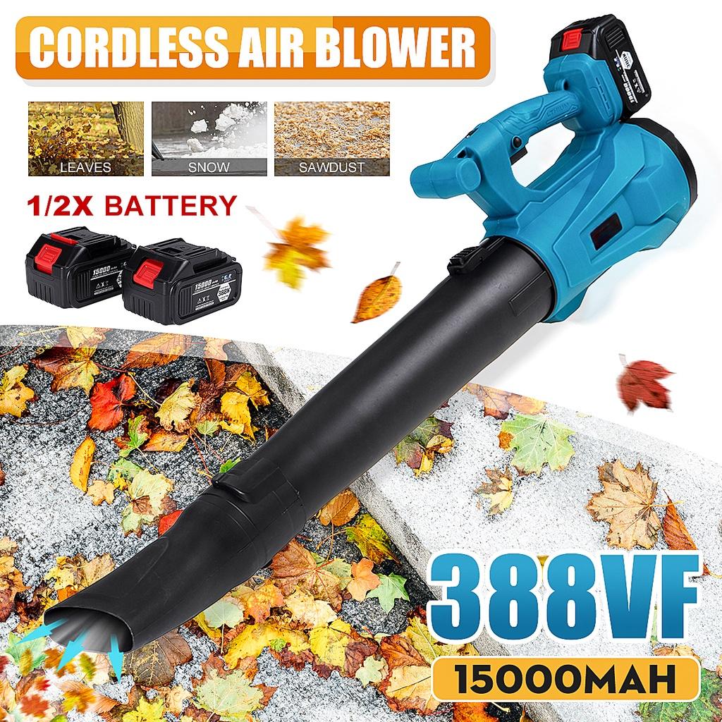 6 Speeds 388VF Cordless Electric Air Blower Handheld Leaf Blower Dust Collector Sweeper Garden Tools Compatible 18V Battery