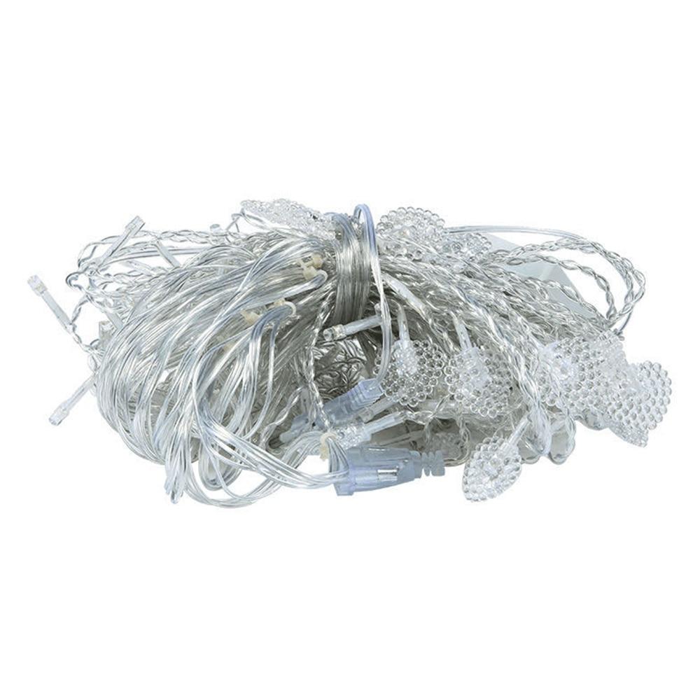 ABXMAS 2x1,5 м светодиодный занавес в форме сердца с вилкой европейского стандарта, сказочный свет, гирлянда для спальни, свадьбы, дома, декоративные праздничные огни, рождественские огни