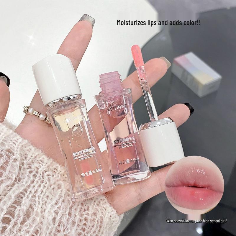 LEEINTO Thermochromic Moisturizing Essence Lip Gloss and Balm - Hydrates & Fades Lip Lines