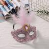 Lace Feather Mask Dazzling Halloween Masquerade Mask Party Dance Mask Alluring For Prom Nights Cosplay Events Christmas
