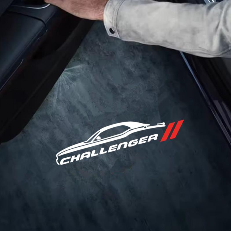 Светодиодная лампа-проектор на дверь автомобиля Автоаксессуар Подходит для Dodge Challenger 2008-2019 SRT Demon 2013-2019 Свет приветствия 2 шт. DD8