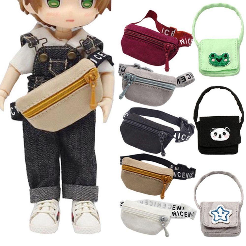 New Accessories 1/6 1/8 1/12 Doll Accessories PU Leather Bag Vest Cloth Bag Dolls Backpack
