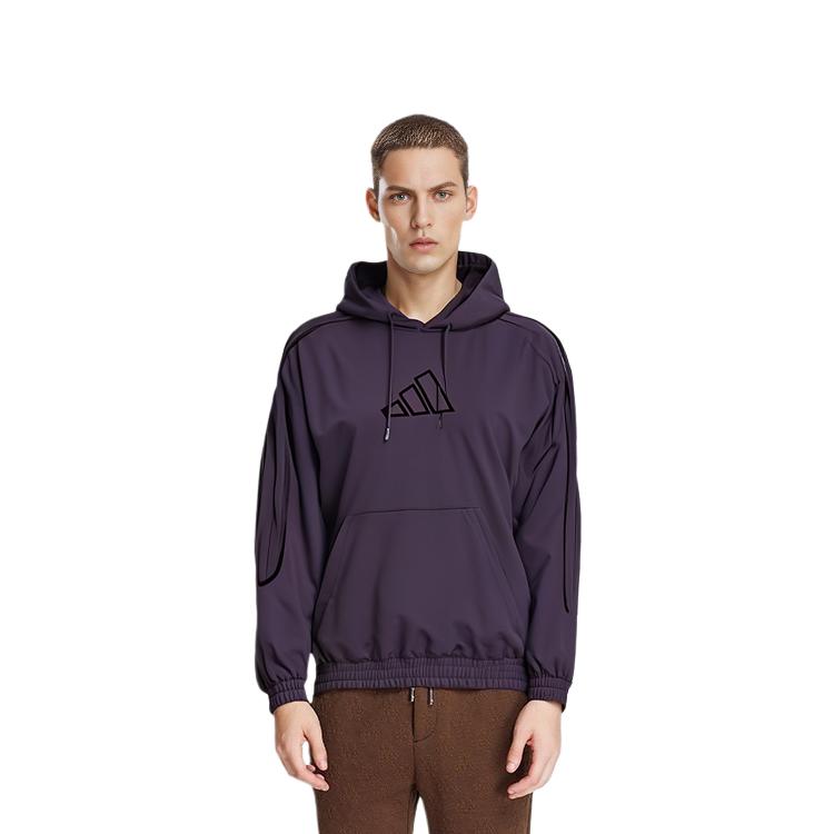 adidas Толстовки Мужские Фиолетовые С Капюшоном Умеренные Обычные FR5737