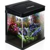 Nobleza - Aquarium En Verre 7L Avec Lumières LED. Système De Filtration Écologique Et Pompe À Eau Intégrée. Couleur : Noir.