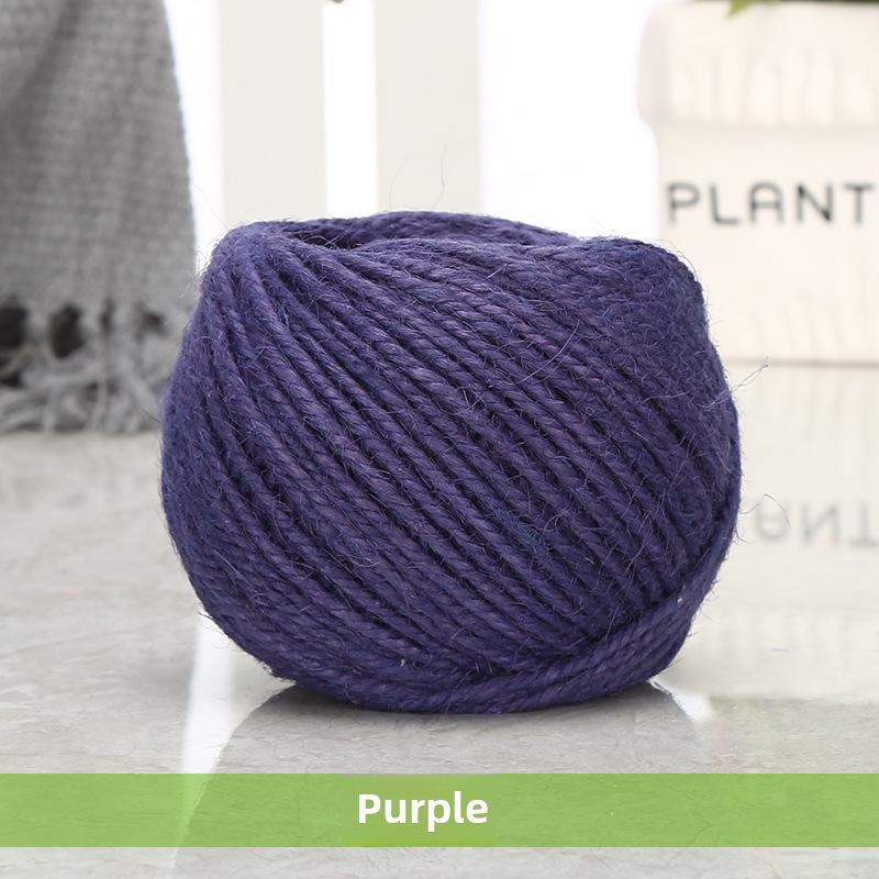 Цветная пеньковая веревка в стиле ретро для самостоятельного изготовления, 1,5-2 мм, 25 м/50 м/100 м