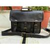 Bag Handmade Black (15 Inch )Vintage Leather Messenger Laptop Briefcase Satchel