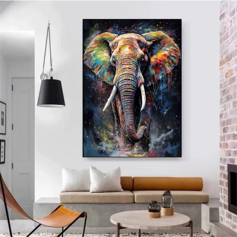 Абстрактное граффити настенное искусство холст живопись акварель обезьяна змея лев тигр животное портрет плакат для гостиной домашний декор