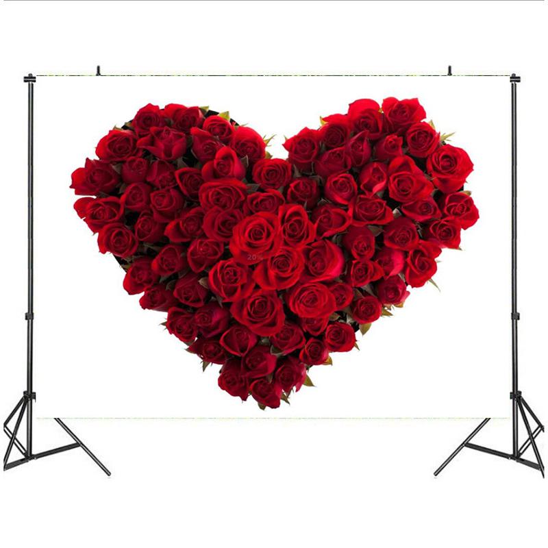 Rose Flower Wall Backdrops Wedding Birthday Floral Theme Party Background