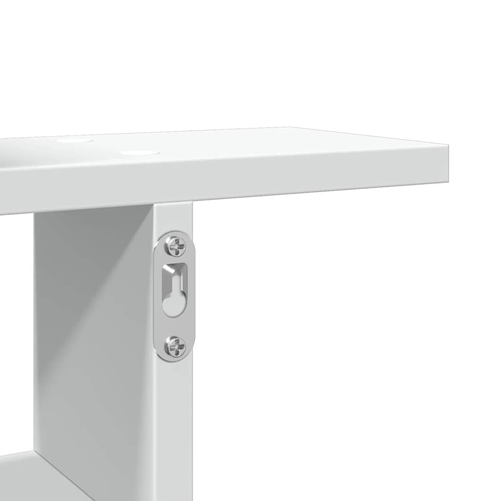 Wall Shelves 2 pcs White 50 x 12 x 50 cm Engineered Wood