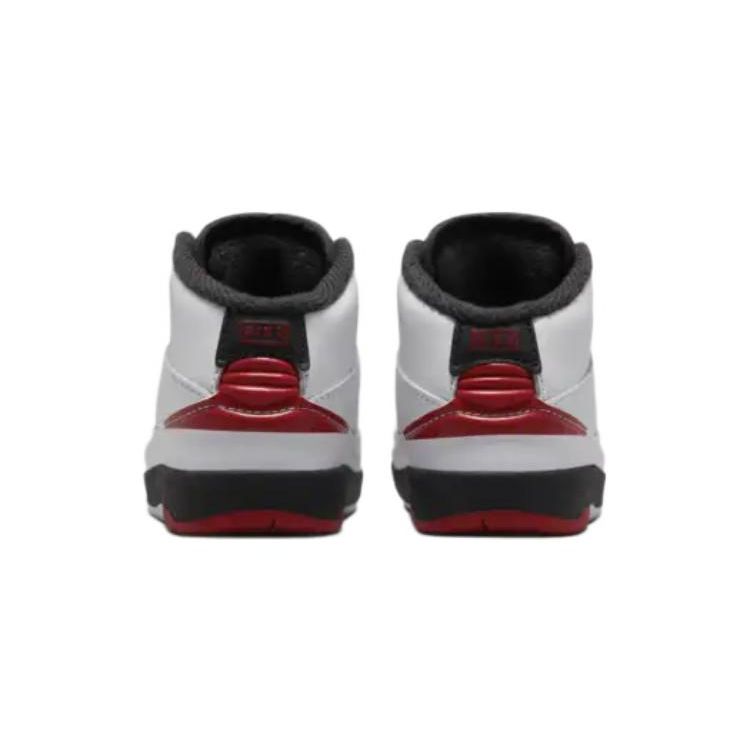 Детские кроссовки Air Jordan 2 Retro TD Chicago 2022 White Varsity-Red Black DQ8563-106
