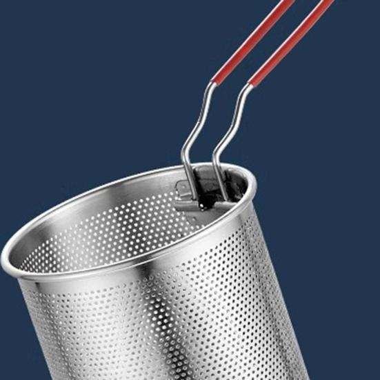 Сковорода-фритюрница темпура с корзиной-ситом из нержавеющей стали для жарки куриных каш и супов