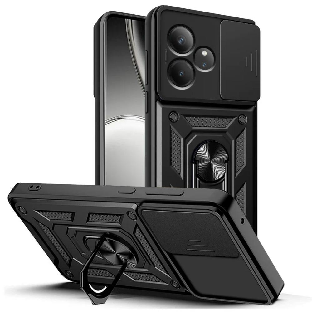 Военный защитный чехол для камеры с держателем для Realme GT Neo 6 6T GT 3 N53 N55 C61 C63 C65 C67 C51 C53 C55 C35 C21Y C25Y противоударный чехол с кольцом-подставкой