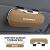 Car Eyewear Case Box Sunglasses Holder Sun Visor Storage Protective Frame Box Glasses Clip Portable For Toyota Camry