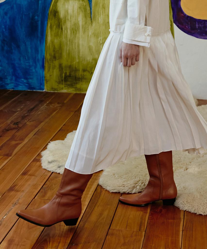 Moodnight Finn Modern Western Boots - 4 Colors 3.7Cm Modern Simple Western Boots (Type A)