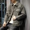 Зимняя модная брендовая мужская джинсовая куртка из плотной ткани свободного покроя, большого размера, повседневная хлопковая утолщенная куртка для инструментов