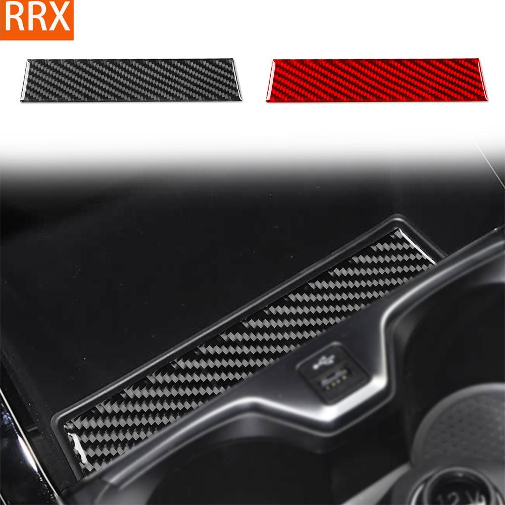 Для BMW 1 2 Серии F40 F44 2020-2024 Наклейки из настоящего углеродного волокна Панель отсека для хранения на центральной консоли Автоаксессуары Декоративные элементы интерьера