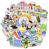 50 PCS Science Lab Stickers Class Back To School Waterproof Sticker for Student To DIY Stationery Suitcase Laptop Bike Car Decal