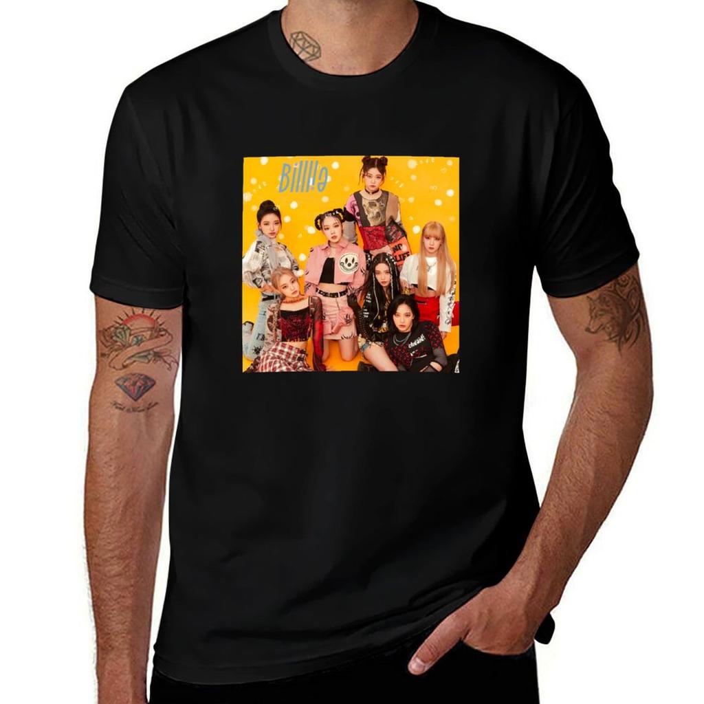 Billlie Kpop Group Tshirt Daily Wear Plain Short Sleeve Shirt