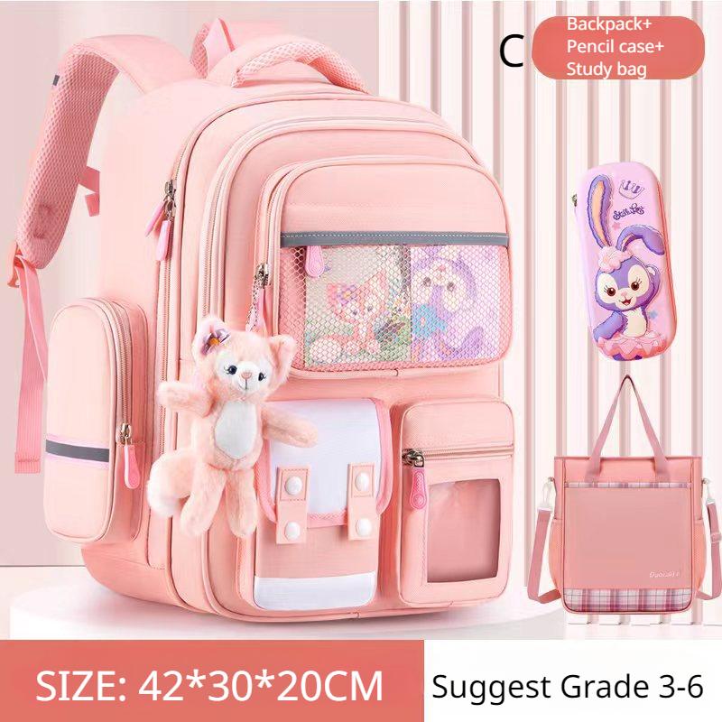 2025 Новый Ультралегкий Школьный Рюкзак для Ученика Студента Набор из 3 Предметов Детская Сумка для Книг 3-6 Класс Унисекс Оксфорд Водонепроницаемый Рюкзак Сумка для Учебы