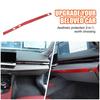 Red Carbon Fiber Interior Dashboard Trim Sticker For BMW 5 Series G60 i5 2024+