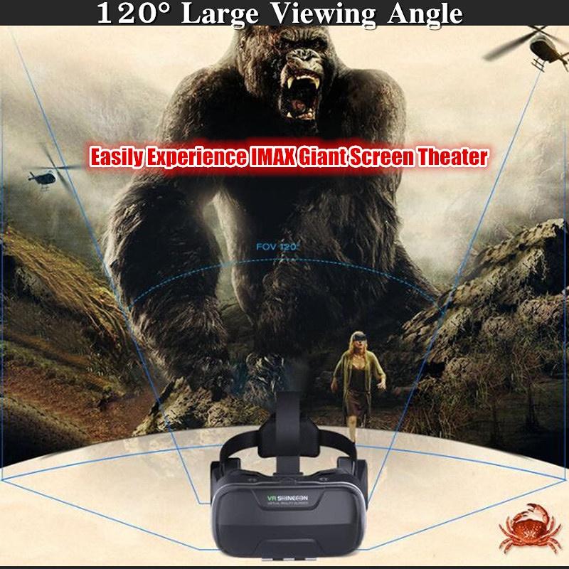 Очки виртуальной реальности VR, 3D-очки, VR-гарнитура Google Cardboard, Поддержка игровых контроллеров