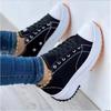 Speedy Classic White Canvas Shoes Women Sneakers Solid Lace-Up Casual Platform Shoes for Women Platform Designer Shoes