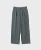 SHIRTER Cotton Drill Wide Chino Pants (Slate Blue)