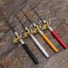 Fishing Rod Reel Combo Set Mini Telescopic Pocket Pen Fishing Rod Pole Fish Rod+Reel Pen Fishing Pole Kit Fishing Gear