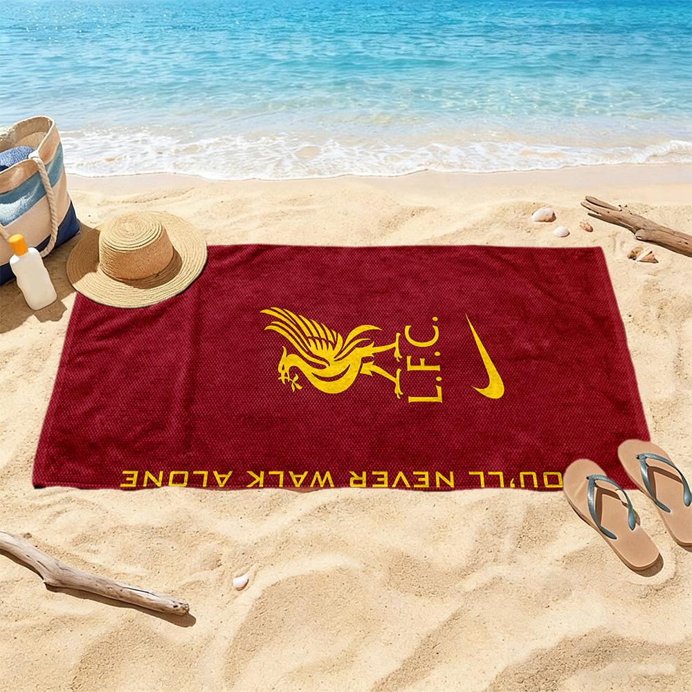 Liverpool Football Club Beach Towel High Absorbency Quickdry Comfortable Lightweight