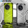 KEYSION Противоударный бронированный чехол для OnePlus 13R 5G 1+13r Мягкий силиконовый+ПК Прозрачный сотовый чехол для телефона OnePlus Ace 5 Pro