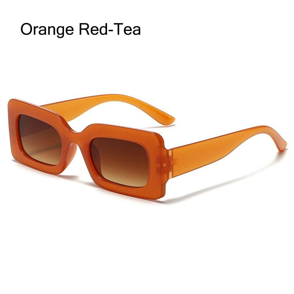 Retro Candy Color Y2K Sun Glasses Sunglasses for Women Men Vintage Shades Rectangle Sunglasses