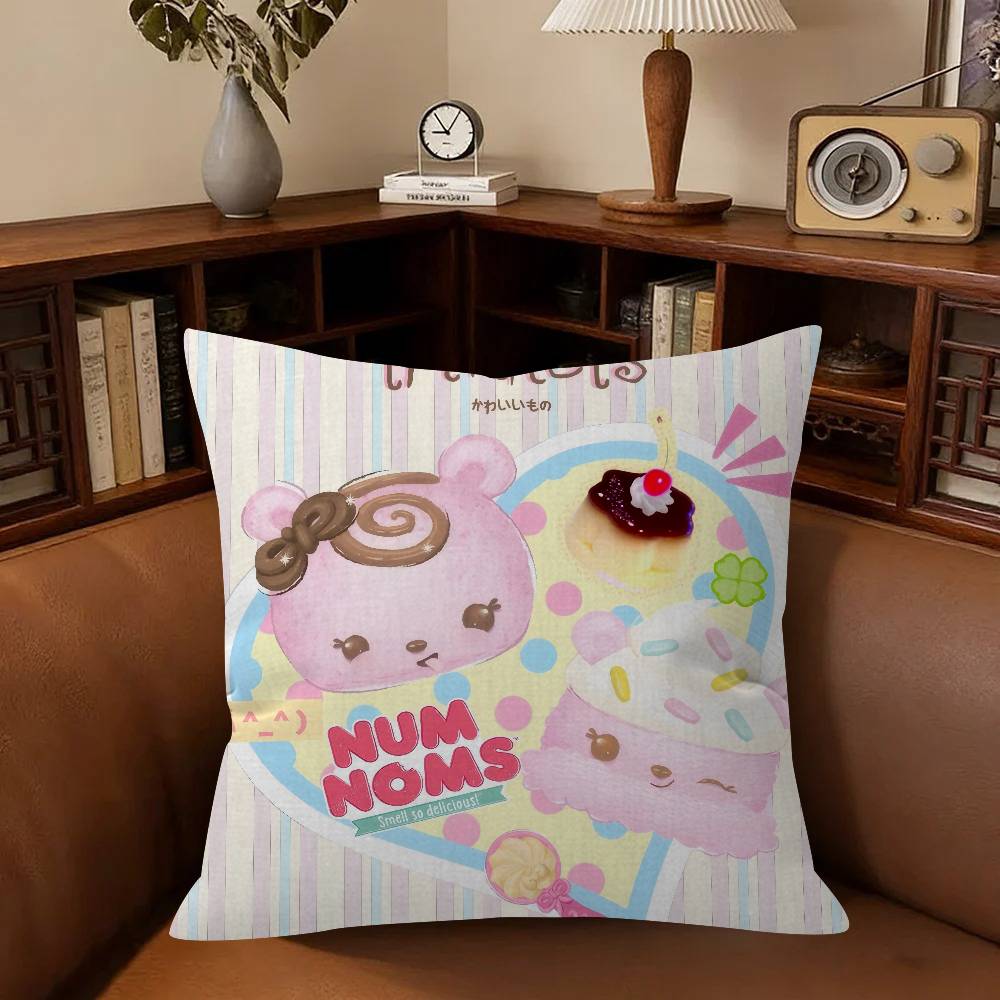 Cute Num Noms Cartoon Cushion Cover Decorative Pillow Sofa Home Decor Case Pillow Cases