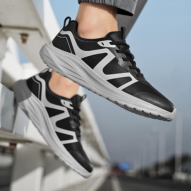 Men’s Sports Shoes Running Sneakers Students Over Sized Jogging Shoes Lightweight Khaki Walking Shoes