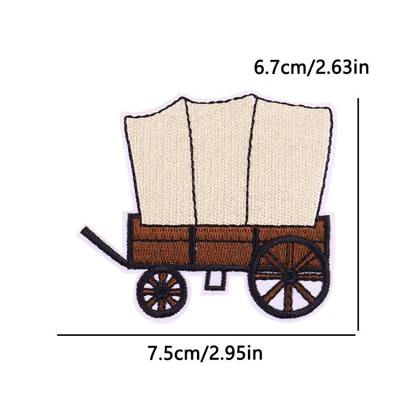 West Cowboy Embroidery Iron On Patches For Clothing thermoadhesive Patch For Clothes Heroism Adventurism Patch For Jeans Sticker