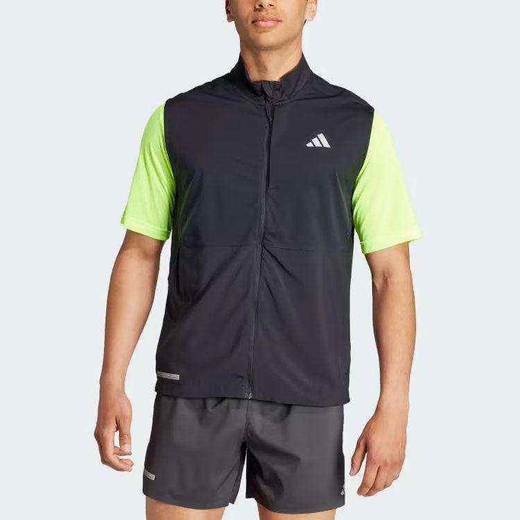 adidas Максимальные жилеты Мужские Черный С воротником-стойкой Умеренные Другие HZ4441